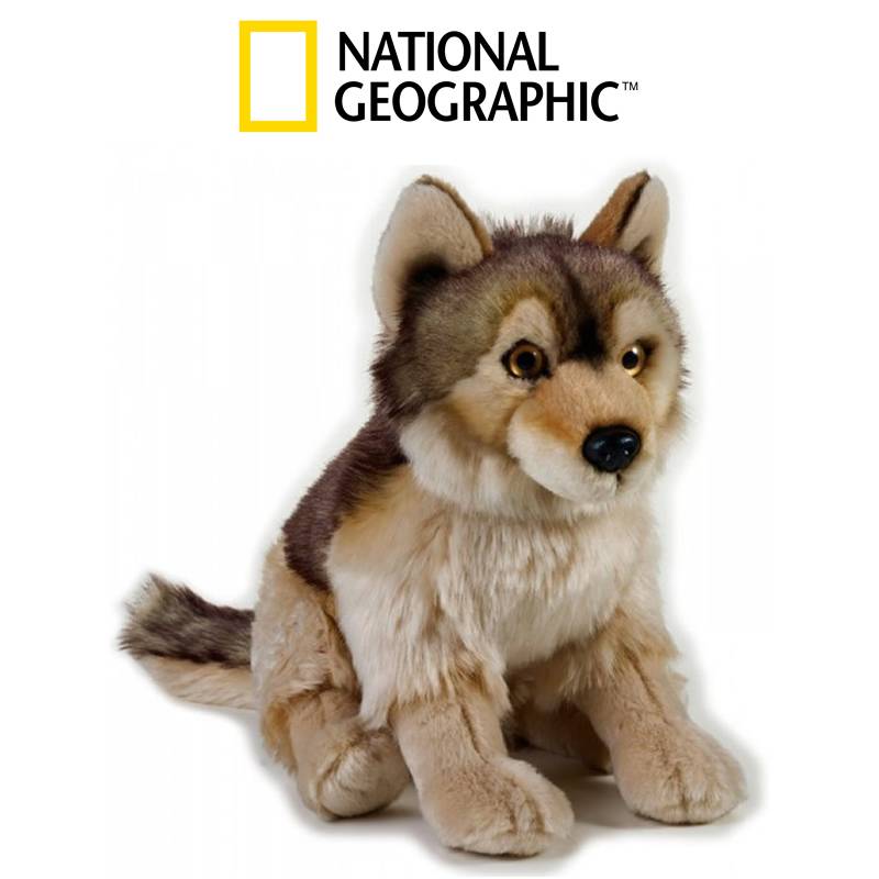 Wolf Realistic Plush Toy h.25cm.